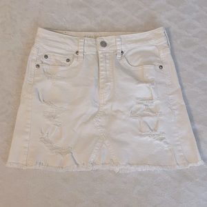 American Eagle white Denim skirt